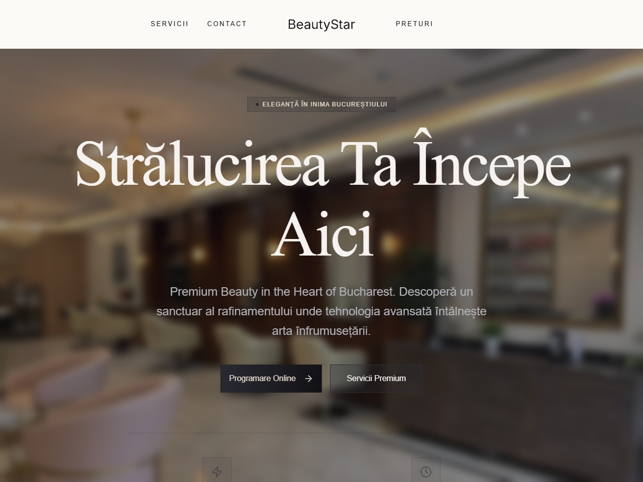 BeautyStar — previzualizare website