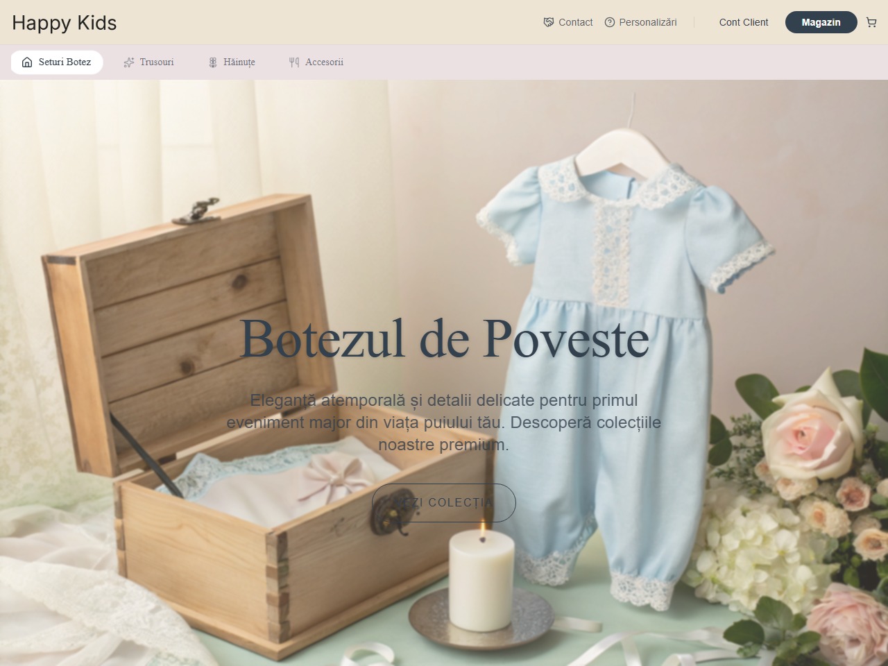 Happy Kids — previzualizare website